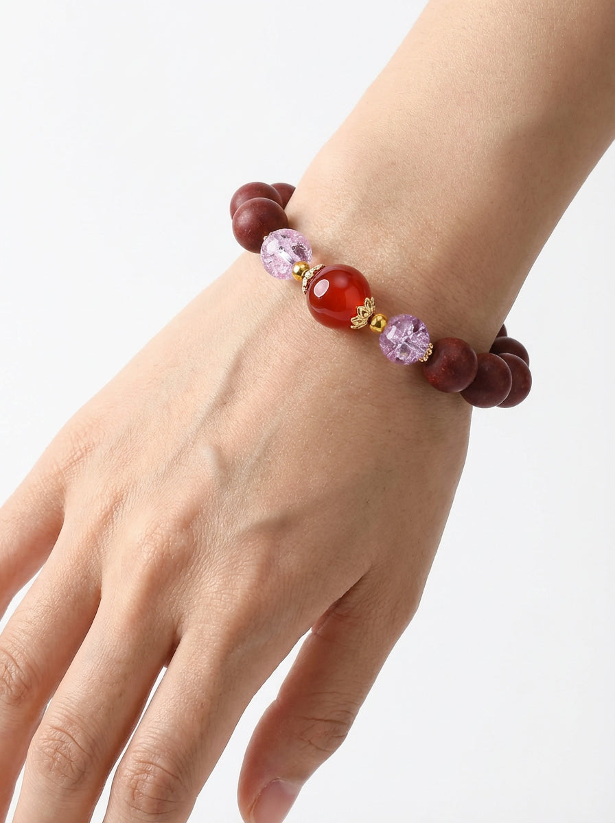Lady of the Inner Bloom 1.2cm——Herbal Incense Bead Bracelet