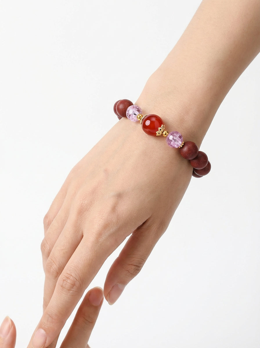 Lady of the Inner Bloom 1.2cm——Herbal Incense Bead Bracelet