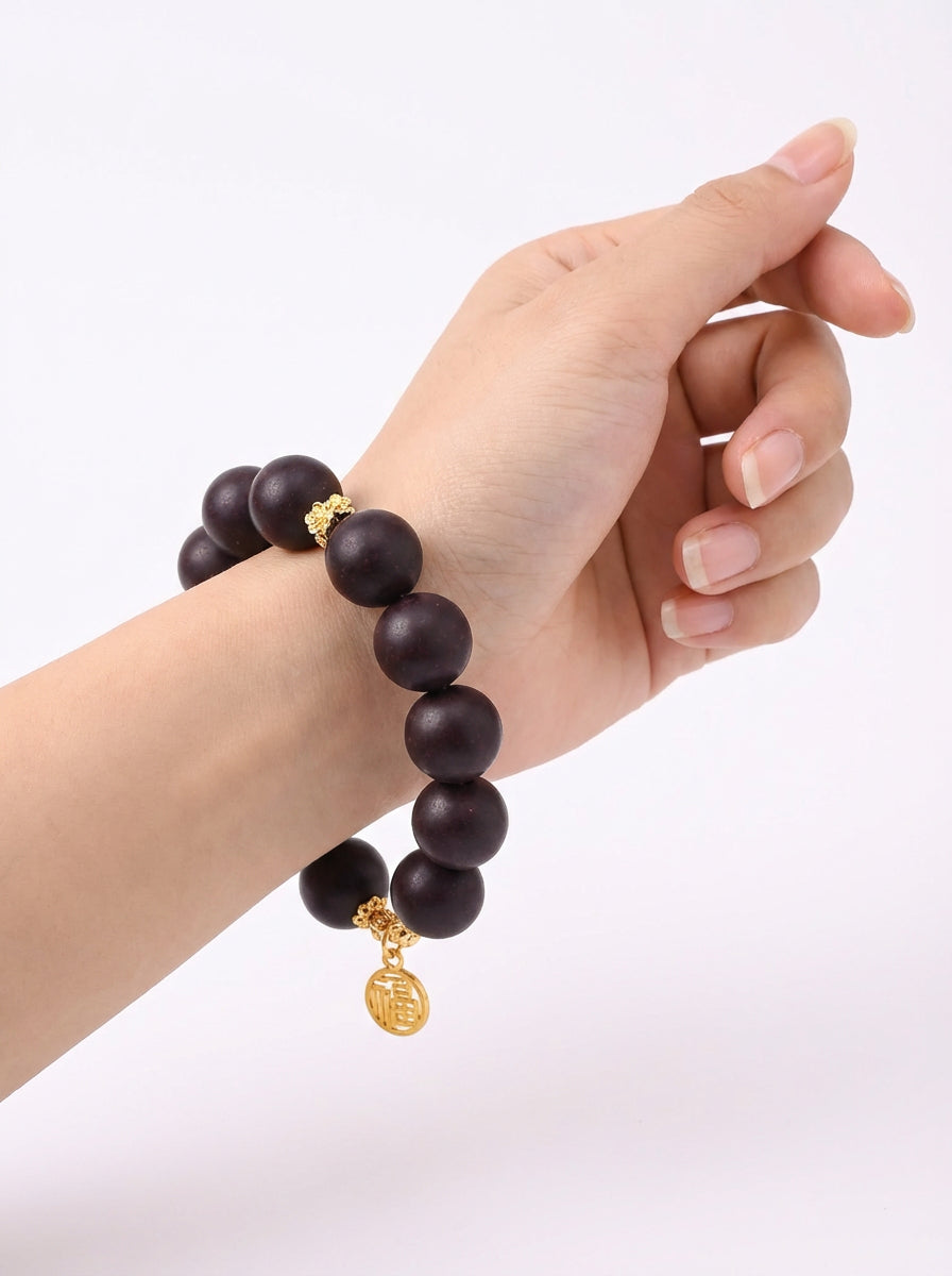 Lady of the Night Rose 1.5cm— Heritage Herbal Incense Bead Bracelet