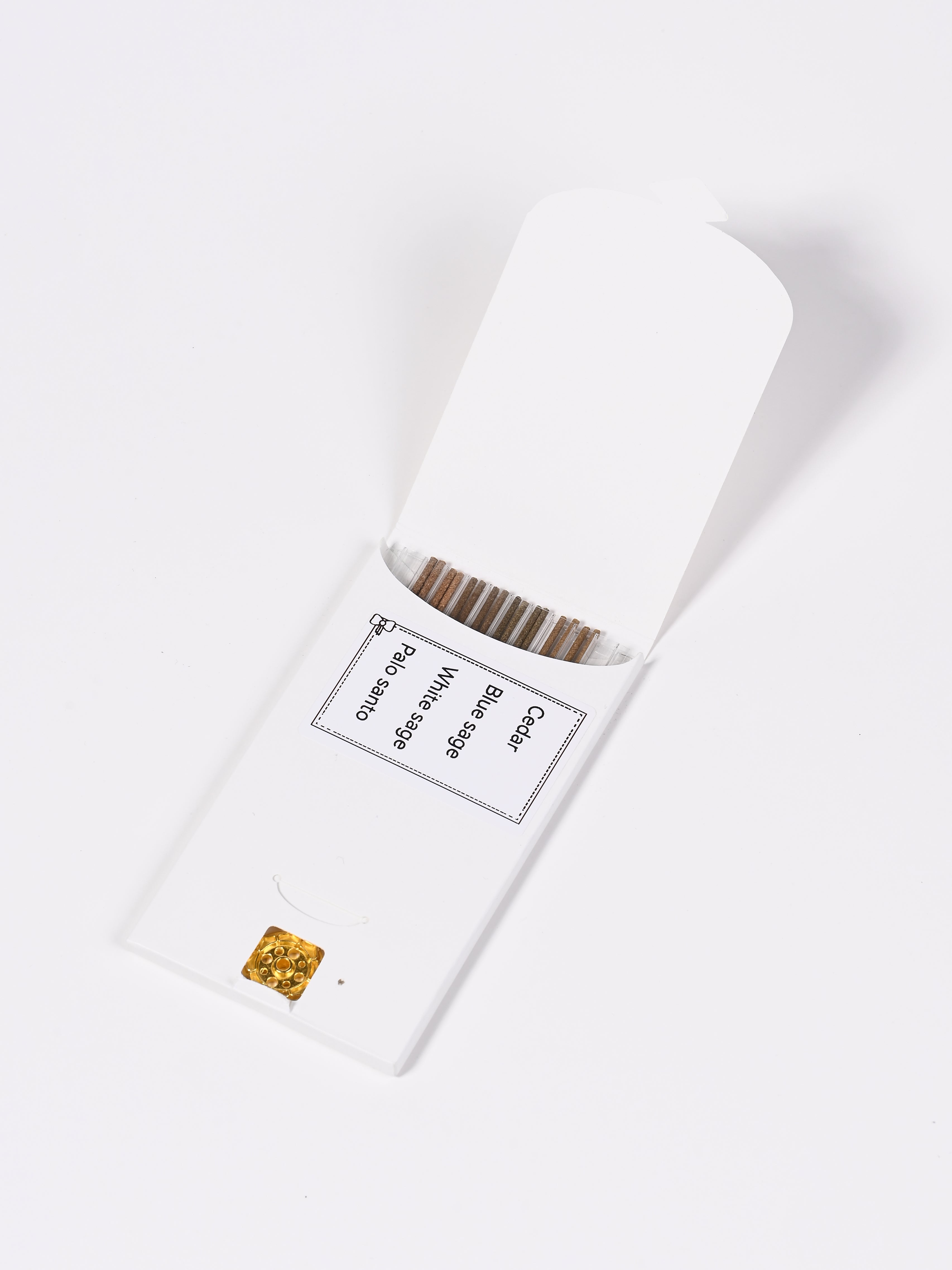 Sacred Woods & Sage Discovery Set — 16‑Stick Trial Box (4 Scents)