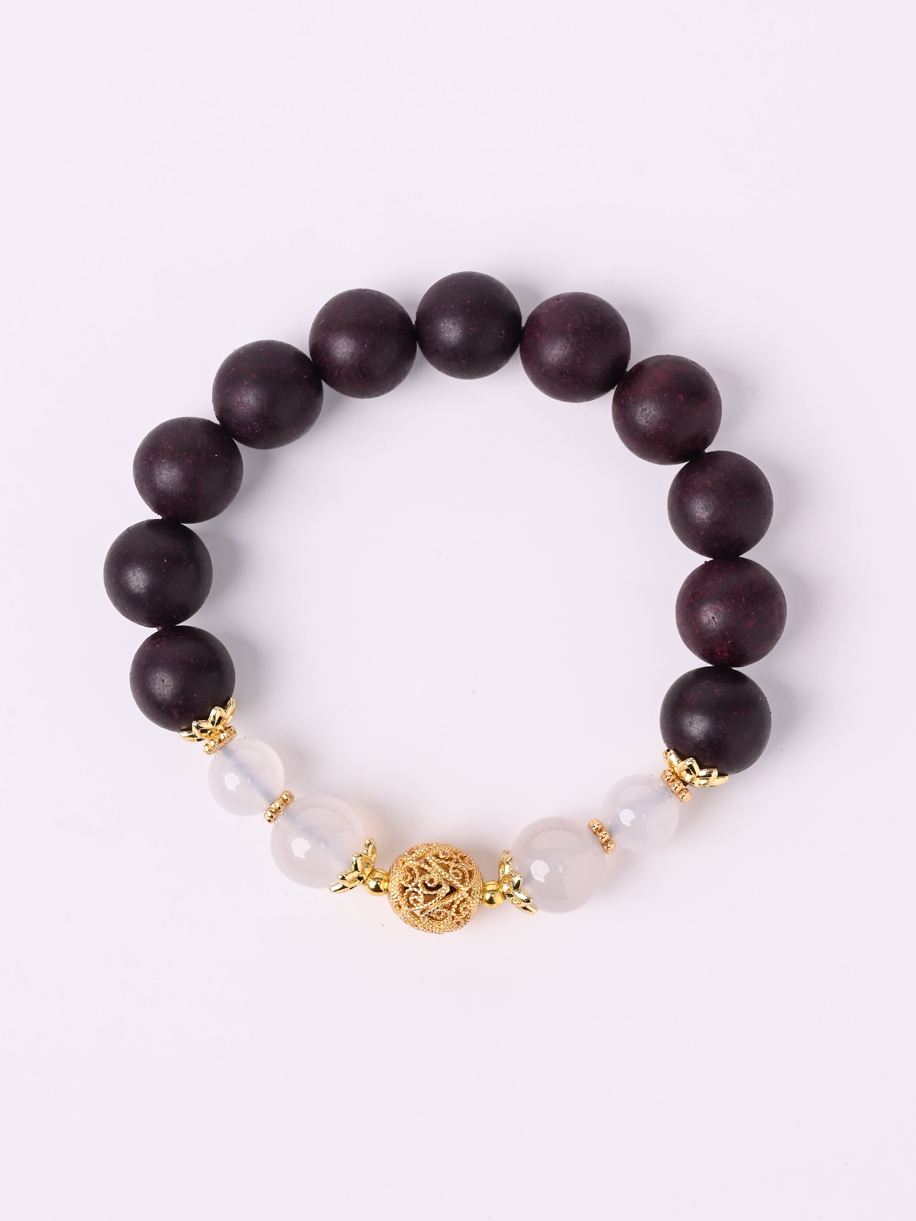 Lady of the Night Rose 1.2cm— Herbal Incense Bead Bracelet for Calm Mind and Better sleep