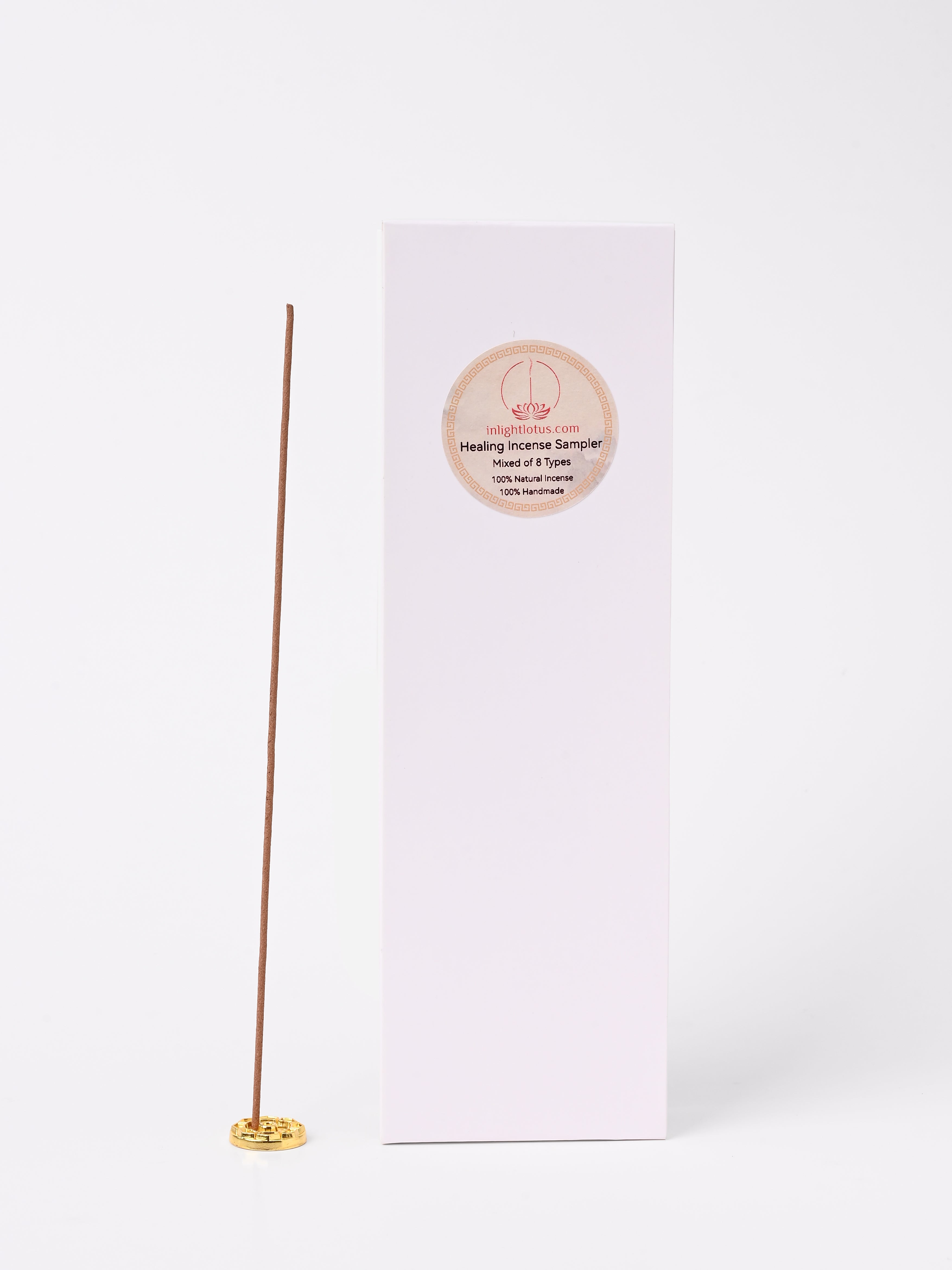 Healing Incense Sampler Set — 8 Types (16 Stick Incense, 21cm, Up to 45 Min Each)