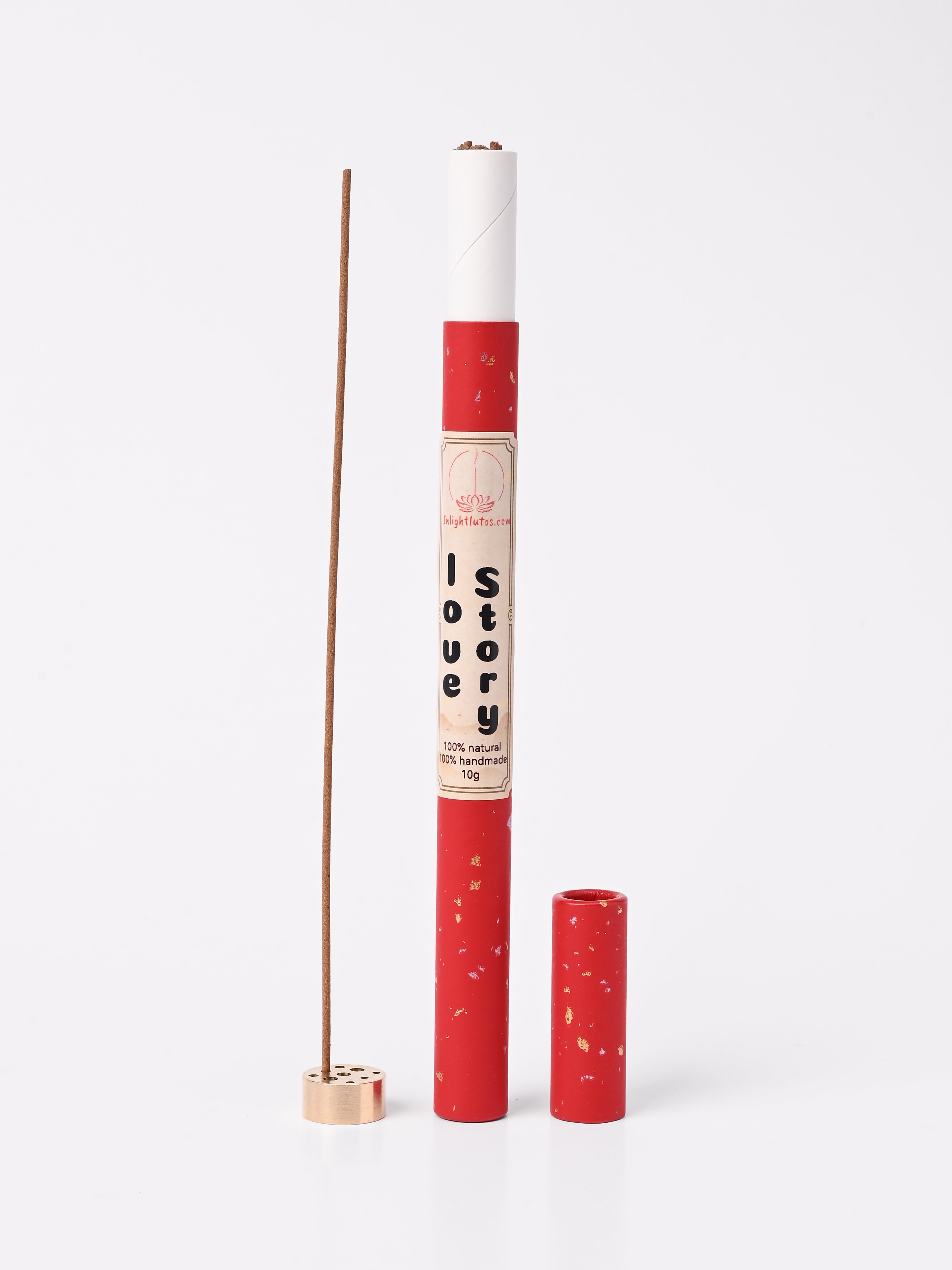 Love Story Incense — Intangible Heritage Rose Aroma, Soft & Pure